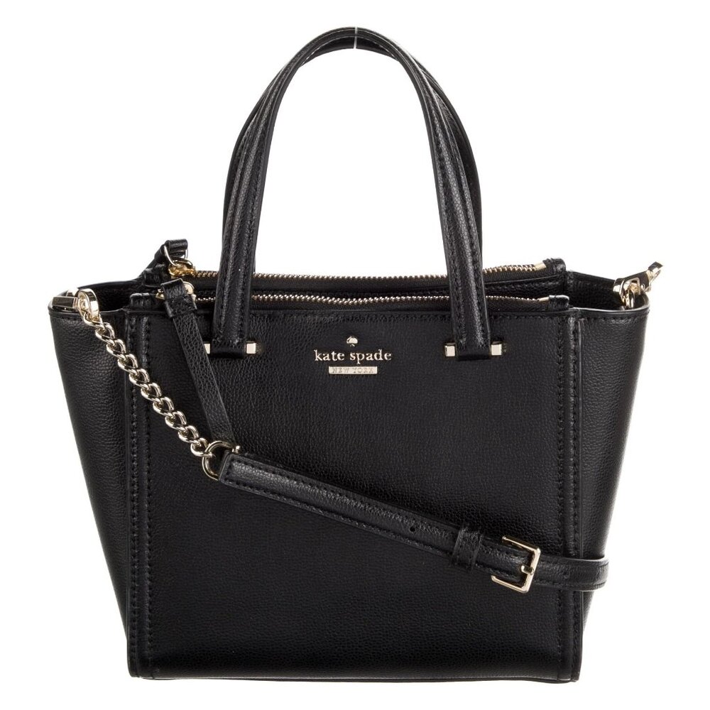 Like New Kate Spade Patterson Drive Black Leather Crossbody Bag Purse